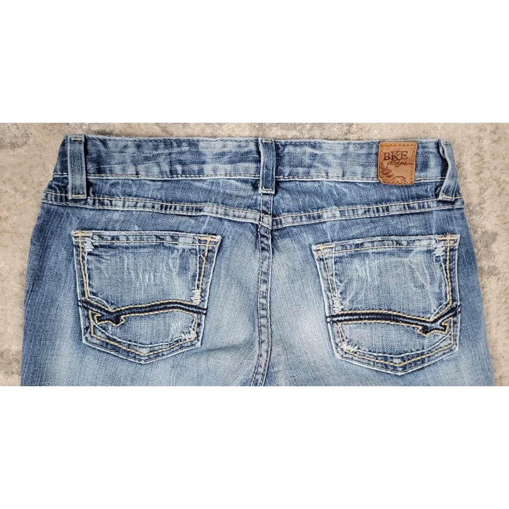 BKE Denim STELLA Women's Stretch Low Rise Straight Blue Jeans Size 27x37.5 - Picture 9 of 10